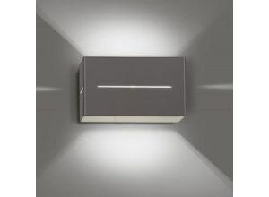 4260554867337 - Wandleuchte Melvin aus Metall in Grau G9 max20W - grey - Famlights