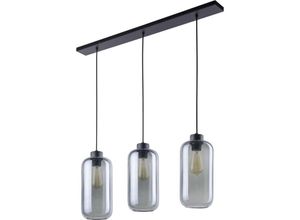 4065849163305 - Pendelleuchte Alessandro in Graphit und Schwarz E27 3-flammig - grey - Famlights