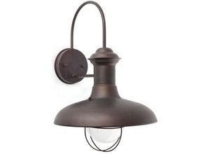 8421776011588 - Faro Rustikale Außenwandleuchte Estoril Ø 310 mm - brown