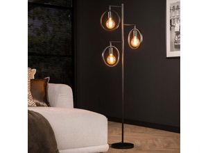 4066989036924 - Famlights - Stehleuchte Idris in Altsilber E27 3-flammig - grey