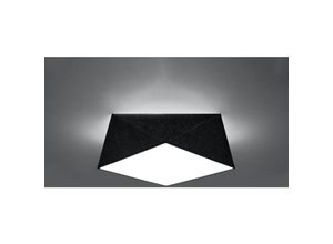 4066989024808 - Famlights - Deckenleuchte Hani in Schwarz E27 2-flammig - black