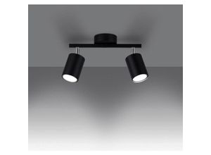 4066989025065 - Famlights - Deckenleuchte Len in Schwarz GU10 2-flammig - black