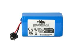 4065705438776 - Akku kompatibel mit Tesvor X500 Pro X580 X580R X583 X586 Staubsauger Home Cleaner Heimroboter (2600mAh 144V Li-Ion) - Vhbw