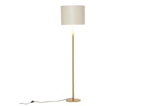 4251774977265 - Stehleuchte mit Kunstleder-Schirm 40 x 160 cm (ØxH) Wohnzimmerlampe Standleuchte Stehlampe Lampe