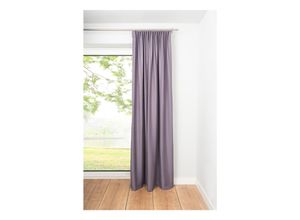 4040255303880 - Ondeco Schlaufenschal Balance Gardinen Blickdicht Vorhang Schlafzimmer 1er Set Farbe Brombeere Größe 135x245 cm