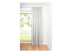 4040255304009 - Ondeco Schlaufenschal Breeze Gardinen Blickdicht Vorhang Schlafzimmer 1er Set Farbe Grau Größe 135x245 cm