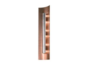 4040766932227 - Wandlampe Aura Kupfer Blende silber Höhe 45 cm