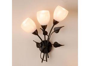 4023212063294 - Chalet - florale Wandlampe mit Glastulpen