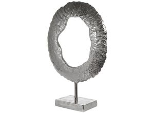 4250965960680 - Dekoobjekt MYFLAIR MÖBEL & ACCESSOIRES Dekofiguren Gr B H T 31 cm x 44 cm x 11 cm silberfarben Deko-Objekte Skulptur silber Höhe 44 cm aus Metall Wohnzimmer