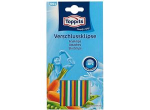 4008871200433 - Toppits® Verschluss-Klipse zum Verschließen von Beuteln und Tüten 1 Packung = 100 Stück