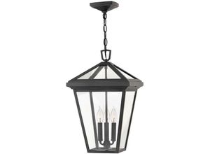 5024005575917 - Elstead - Lighting QN-ALFORD-PLACE8-L-MB quintiesse Hängeleuchte Alford Place E14 3x40W IP44 Aluminium schwarz Glas klar H61-2167cm L305cm