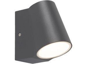 8718881083600 - Qazqa - Moderne Außenwandleuchte anthrazit inkl led - Uma - Dunkelgrau