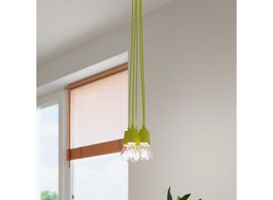 4066989029285 - Famlights - Pendelleuchte Dani in Gelb E27 3-flammig - yellow