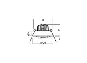 4251433936930 - BRUMBERG BB19 dim2wam RC Anschlussbox hellgold