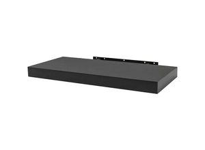 4063425076476 - Woltu - Wandboard Wandregal cd dvd Regal Bücherregal Holz Board schwarz 50x229x38cm - schwarz