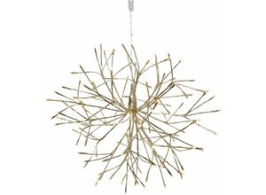 7391482051387 - 3D-LED-HängesternFirework 120 warmwhite LED gold ca 50x50 cm