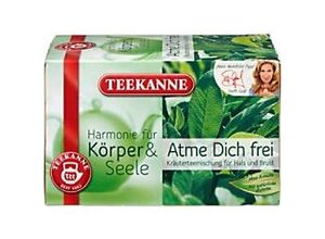 9001475490519 - TEEKANNE Harmonie für Körper & Seele Atme Dich frei Koffeinfrei Kräutertee Tee 20 Stück à 2 g