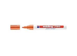 4004764018550 - edding 750 Lackmarker Permanent Orange Medium Rundspitze 4 mm