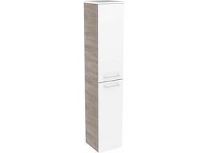 4008033848534 - Hochschrank lima   Badschrank mit Soft-Close-System   Maße (b x h x t) ca 305 x 1605 x 32 cm   Türanschlag frei wählbar   Korpus Braun   Front