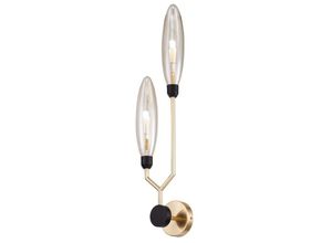 4262431054342 - Wandlampe Wandleuchte Spotlampe Spotleuchte Nachtlicht 2 Flammig Metall mattgold