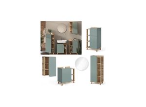 4066731401864 - Livinity Badmöbel-Set Karen Sonoma Mintgrün 5 Teile 4066731401864 - Livinity Badmöbel-Set Karen Sonoma Mintgrün 5 Teile