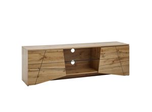 4251745782140 - TV-Lowboard Holz Eiche-Dekor Platz für 70-Zoll TV Eichenoptik und Glas 4251745782140 - TV-Lowboard Holz Eiche-Dekor Platz für 70-Zoll TV Eichenoptik und Glas