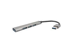 4252011903535 - 4in1 Hub USB-A auf 3x USB-A 20 und 1x USB-A 30 spacegrau