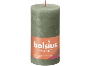 8717847146656 - Bolsius - Rustik Stumpenkerze olivengrün Höhe 13 cm ø 68 cm Stumpen- und Kugelkerzen 8717847146656 - Bolsius - Rustik Stumpenkerze olivengrün Höhe 13 cm ø 68 cm Stumpen- und Kugelkerzen