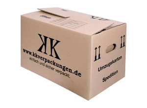 4058592300226 - - 140x umzugskartons xxl 2-WELLIG 660x 360x 405mm sehr stabil Umzug Kartons - Braun