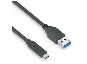 4251364721988 - Pure IS2611-010 - usb 31 Kabel iSerie a Stecker auf c Stecker schwarz 10 m (IS2611-010) - Purelink