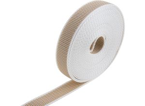 8434852214209 - Primematik - Nylon-Blindband beige und weiß von 22 mm x 6 m