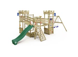 4255689913738 - Klettergerüst Smart Arch Kinderspielturm mit Kletternetz und Wackelbrücken Ritterburg riesiger Sandkasten Ladentheke Picknicktisch Kletterwand