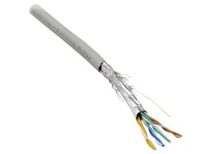 4011376718013 - 10010827 Netzwerkkabel cat 6 s ftp 8 x 0128 mm² Grau 100 St - Bkl Electronic