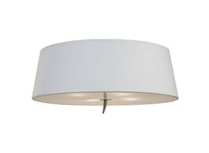 8435153219290 - Inspired Lighting - Inspired Mantra Fusion Ninette Ninette Flush Decke 4-flammig E27 antikes Messing mit elfenbeinweißem Schirm