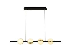 8435153271618 - Inspired Lighting - Inspired Mantra Fusion Cuba Cuba Linear Pendelleuchte mit 4 Leuchten 32 w led 3000 k 2400 lm Gold Schwarz 3 Jahre Garantie