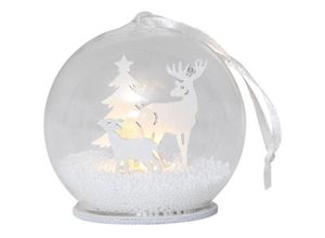 7391482036858 - Star Trading - led Weihnachtskugel Fauna in Weiß und Transparent - white