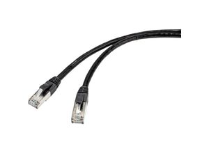 4064161081410 - RF-4538206 RJ45 Netzwerkkabel Patchkabel CAT 6a S FTP 7500 m Schwarz für Außenbereich geeignet 1 St