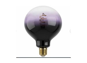 9002759125578 - 12557 led filament Leuchtmittel E27 gradient schwarz-violett-transparent L173cm Ø125cm dimmbar 1800K - Eglo