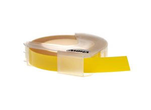 4068201345302 - 1x 3D Prägeband-Schriftband-Kassette kompatibel mit Dymo Jet E-5500 Etiketten-Drucker 3m x 9mm Weiß auf Hellgelb - Vhbw