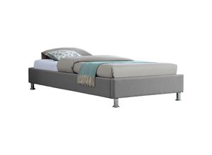 4055641950739 - Futonbett LAREDO 90x200 cm Stoff in grau