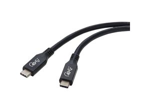 4064161187884 - USB-Kabel USB4® usb-c® 080 m Schwarz Aluminium-Stecker RF-4870098 - Renkforce