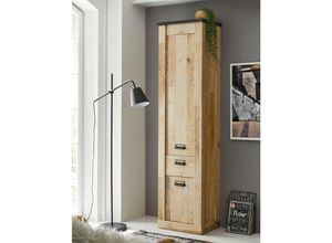 4066075035633 - Lomadox - Hochschrank SHELTON-61 in Old Style hell Nb mit anthrazit b h t ca 51 201 38 cm