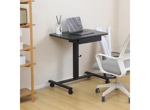 4260595754351 - Makika - Stehpult Laptoptisch höhenverstellbar mit Rollen und Schublade in Schwarz 4260595754351 - Makika - Stehpult Laptoptisch höhenverstellbar mit Rollen und Schublade in Schwarz