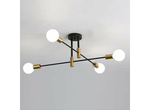 0725889892996 - Comely - Chandeliers Industrieleuchte Sputnik Deckenleuchte Ø72cm 4-flammig Metall Deckenleuchte für Wohnzimmer Schlafzimmer Küche E27 Sockel