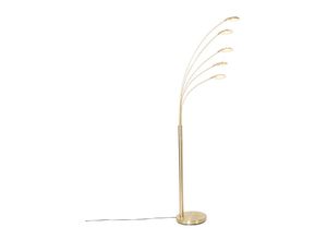 8718881127878 - Qazqa - Design Stehleuchte Messing inkl led 5-flammig - Sixties Trento - Gold Messing