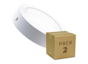 Image of 2-Pack LED-Deckeneinbauleuchten Rund 12W Ø170 mm Warmes Weiß 2800K - 3200K - Warmes Weiß 2800K - 3200K