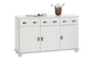 4016787084054 - - Sideboard colmar Kiefer massiv in weiß