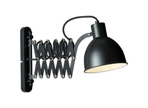 4004353322433 - BRILLIANT Lampe Sandra 2 Wandleuchte schwarz matt 1x D45 E14 40W geeignet für Tropfenlampen nicht enthalten Kopf schwenkbar Für LED-Leuchtmittel geeignet