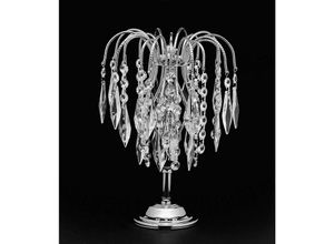 5056013657347 - Impex Lighting - Impex Shower 1 Hellgoldene Tischlampe Heritage Crystal