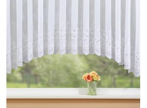 4028298287787 - Gardine »Alena« (1 St) veredelt mit echter Plauener Spitze Stickerei